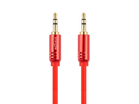 Кабель AUX VIXION (Y-20) 2 x Jack 3,5 (M) (1м) (красный)