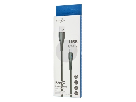 Кабель USB VIXION (K44c Perfume) Type-C (1м) (черный)