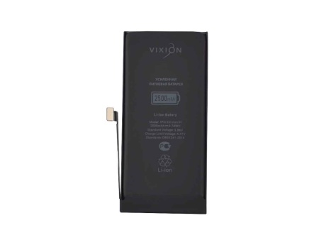 Аккумулятор для iPhone 13 Mini (Vixion) усиленная (2500 mAh) с монтажным скотчем