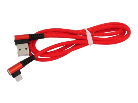 Кабель USB VIXION (K15) microUSB (1м) L-образный (красный)