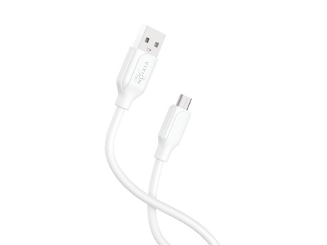 Кабель USB VIXION PRO (VX-08m) 3,5A microUSB (1м) (белый)