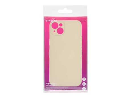 Накладка Vixion для iPhone 15 Plus MagSafe (белый)