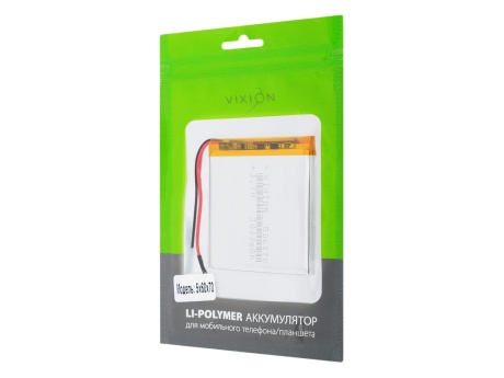 Аккумулятор универсальный 5х60х70 mm 3000mAh (3,7V Li-Pol) (Vixion)
