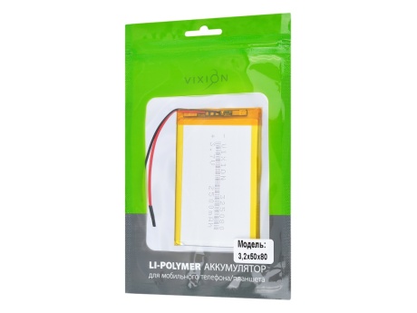 Аккумулятор универсальный 3,2x50x80 mm (3,7V Li-Pol) (Vixion)