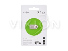 Накопитель USB Flash 32GB 3.0 VIXION Diamond (серебро)