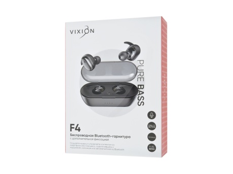 Bluetooth гарнитура VIXION F4 (черный)