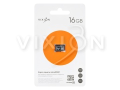 Карта памяти MicroSD 16GB VIXION Class 10 без адаптера
