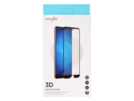 Защитное стекло 3D для iPhone 15 (черный) (VIXION)
