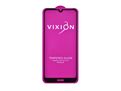 Защитное стекло 6D для Huawei Y6 2019/Honor 8A (черный) (VIXION) (0)