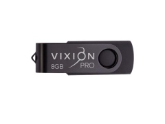 Накопитель USB Flash 8GB 2.0 VIXION PRO Black Twist (черный)