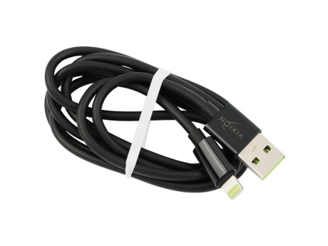 Кабель USB VIXION (K25i) для iPhone Lightning 8 pin (1,2м) (черный)
