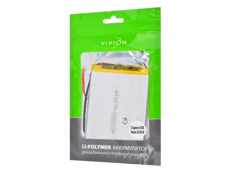 Аккумулятор универсальный 35x70x100 mm 3000mAh (3,7V Li-Pol) (Vixion)