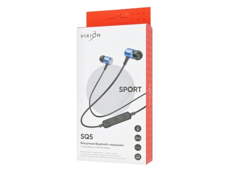 Bluetooth гарнитура спортивная VIXION SQ5 (синий)