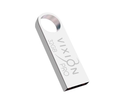 Накопитель USB Flash 32GB 2.0 VIXION PRO Zinc Alloy (серебро)