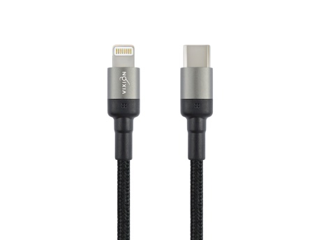 Кабель Type-C VIXION (K22i) Power Delivery для iPhone Lightning 8 pin (1м) (черный)