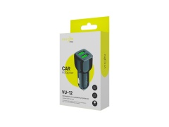 АЗУ VIXION PRO VU-12 (2-USB/2.1A) (черный)