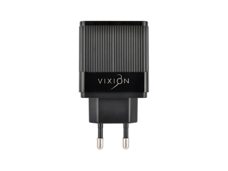 СЗУ VIXION H2c (1-USB QC 3.0/2-USB 2.4A) + Type-C кабель 1м (черный)