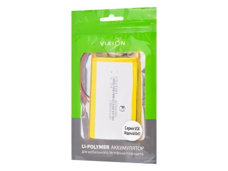 Аккумулятор универсальный 4х50х90 mm 2500mAh (3,7V Li-Pol) (Vixion)