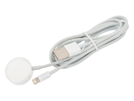 Кабель зарядки VIXION (K24)  2в1 для Apple Watch 1/2/3/4/5/6/SE + Lightning 8 pin (1м) (белый)