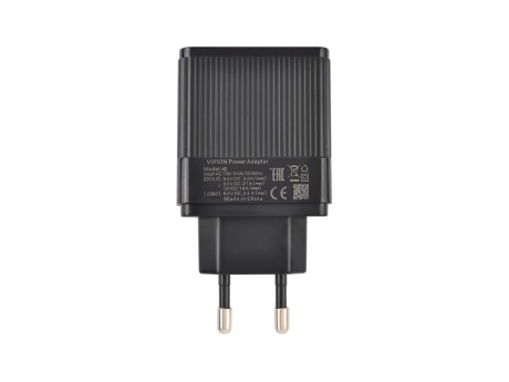 СЗУ VIXION H2 (1-USB QC 3.0/2-USB 2.4A) (черный)