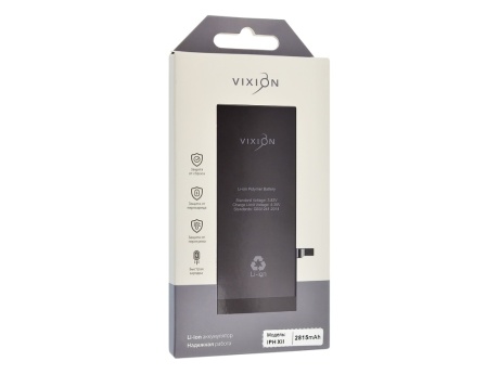 Аккумулятор для iPhone 12/12 Pro (Vixion) (2815 mAh) с монтажным скотчем