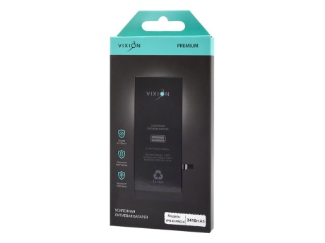 Аккумулятор для iPhone 11 Pro (Vixion) усиленная (3410 mAh) с монтажным скотчем