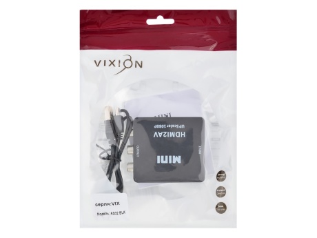Конвертер VIXION AD32 HDMI (F) - RCA (F) (черный)