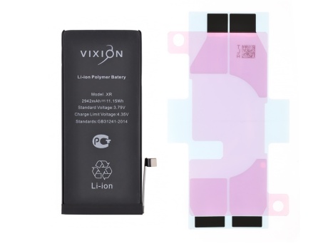 Аккумулятор для iPhone XR (Vixion) (2942 mAh) с монтажным скотчем