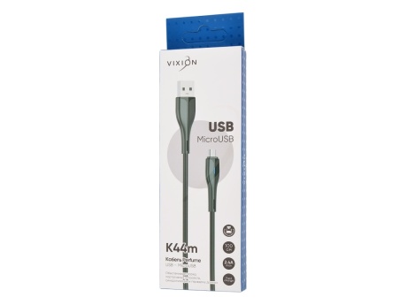 Кабель USB VIXION (K44m Perfume) microUSB (1м) (черный)