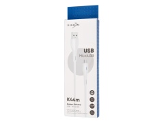 Кабель USB VIXION (K44m Perfume) microUSB (1м) (белый)