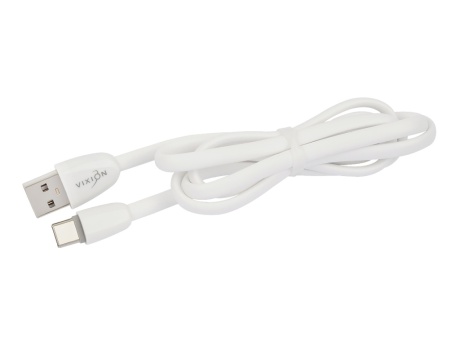 Кабель USB VIXION (K12c) Type-C (1м) силиконовый (белый)