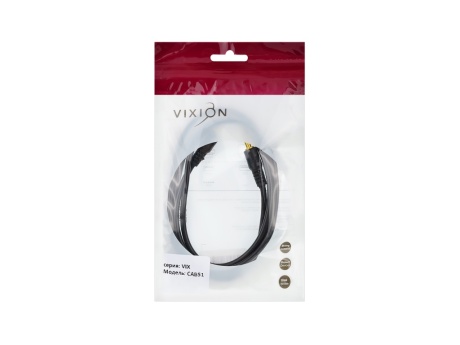 Кабель VIXION CAB51 AUX 3,5 (M) - AUX 3,5 (M) 1m (черный)