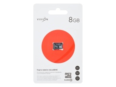 Карта памяти MicroSD 08GB VIXION Class 10 без адаптера