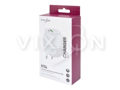 СЗУ VIXION H14 (1-USB 18W/1-Type-C PD 20W) 20W max (белый)