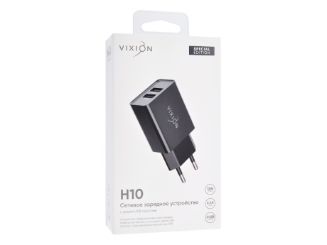СЗУ VIXION Special Edition H10 (2-USB 2,4A) (черный)