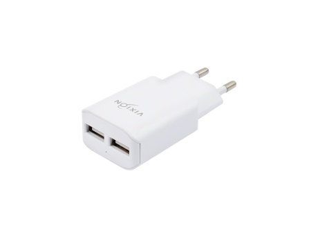 СЗУ VIXION L2m (2-USB/1.2A) + micro USB кабель 1м (белый)
