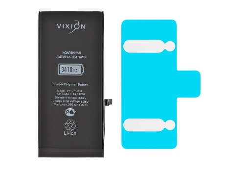 Аккумулятор для iPhone 7 Plus (Vixion) усиленная (3410 mAh) с монтажным скотчем