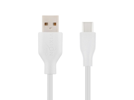 Кабель USB VIXION PRO (VX-02c) Type-C (1м) (белый)