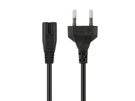 Кабель сетевой VIXION CAB58 EURO pin (m) - 2 pim (m) (1,5м) (черный)