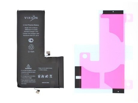 Аккумулятор для iPhone 11 Pro Max (Vixion) (3969 mAh) с монтажным скотчем
