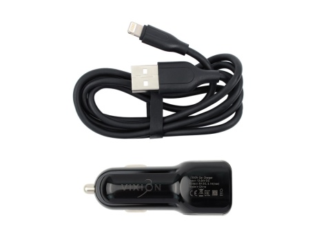 АЗУ VIXION U11i (2-USB/2.1A) + Lightning кабель 1м (черный)