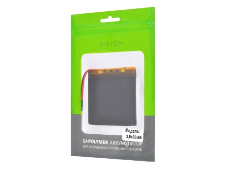 Аккумулятор универсальный 3,5x60x65 mm 2200mAh (3,7V Li-Pol) (Vixion)