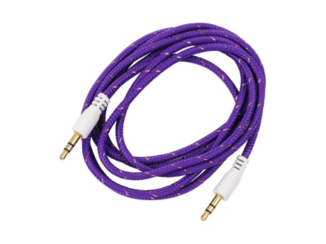 Кабель VIXION CAB50 AUX 3,5 (M) - AUX 3,5 (M) 1.5m (фиолетовый)