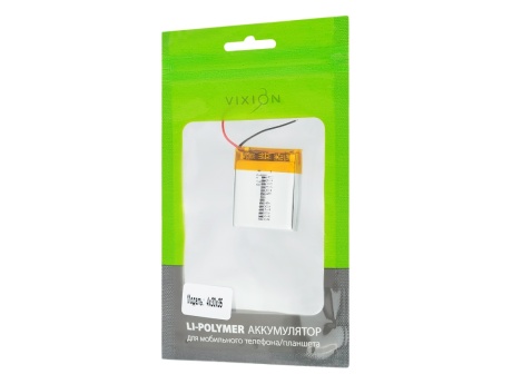 Аккумулятор универсальный 4х30х35 mm 400mAh (3,7V Li-Pol) (Vixion)