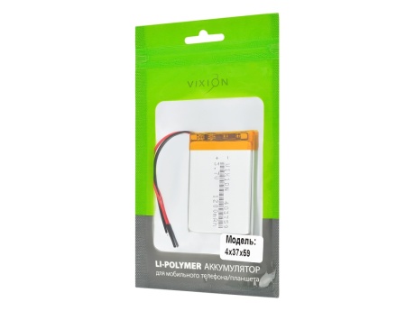 Аккумулятор универсальный 4х37х59 mm 1000mAh (3,7V Li-Pol) (Vixion)
