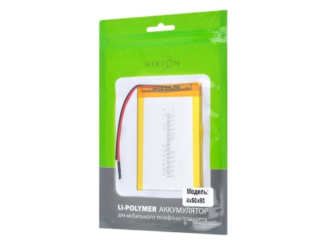 Аккумулятор универсальный 4x50x80 mm 2500mAh (3,7V Li-Pol) (Vixion)