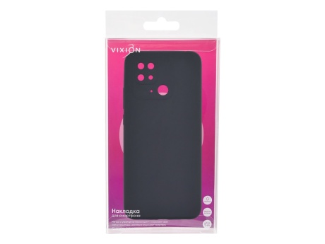 Накладка Vixion для Xiaomi Redmi 10C (черный)