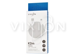 Кабель USB VIXION (K2m) microUSB (20см) (белый)