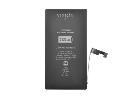 Аккумулятор для iPhone 15 (Vixion) усиленная (3520 mAh) с монтажным скотчем
