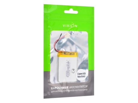 Аккумулятор универсальный 30x34х50 mm 500mAh (3,7V Li-Pol) (Vixion)
